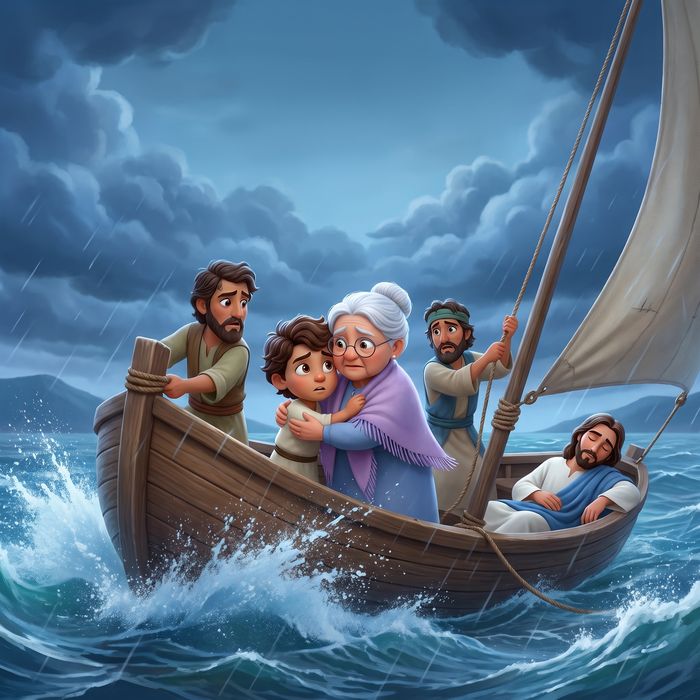 La tormenta en el lago